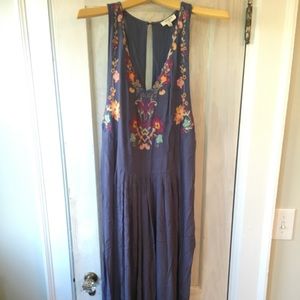 Beautiful and Fun! Embroidered flowy jumpsuit